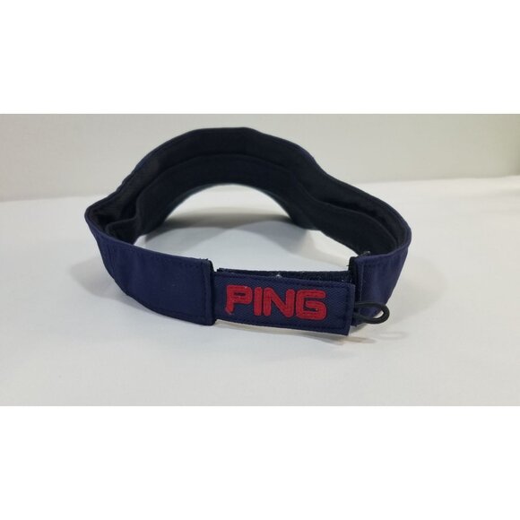 Ping G15 Navy Blue Golf Visor Hat Adjustable Strap Embroidered Logo - Picture 5 of 10